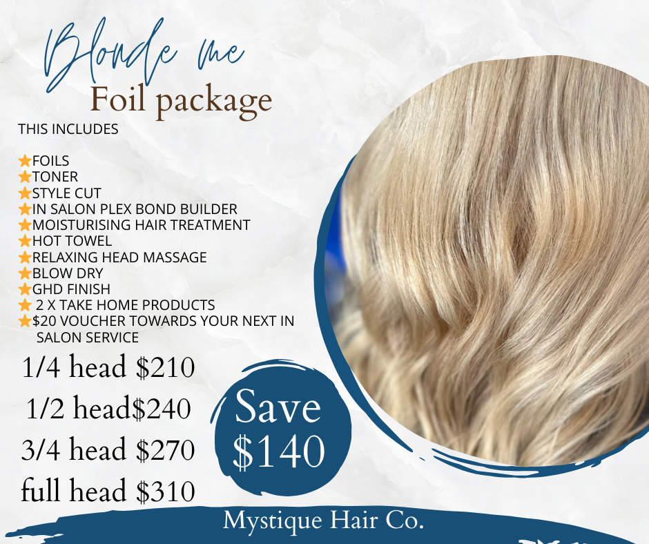 Blonde Hair Foils Special Package Pricing